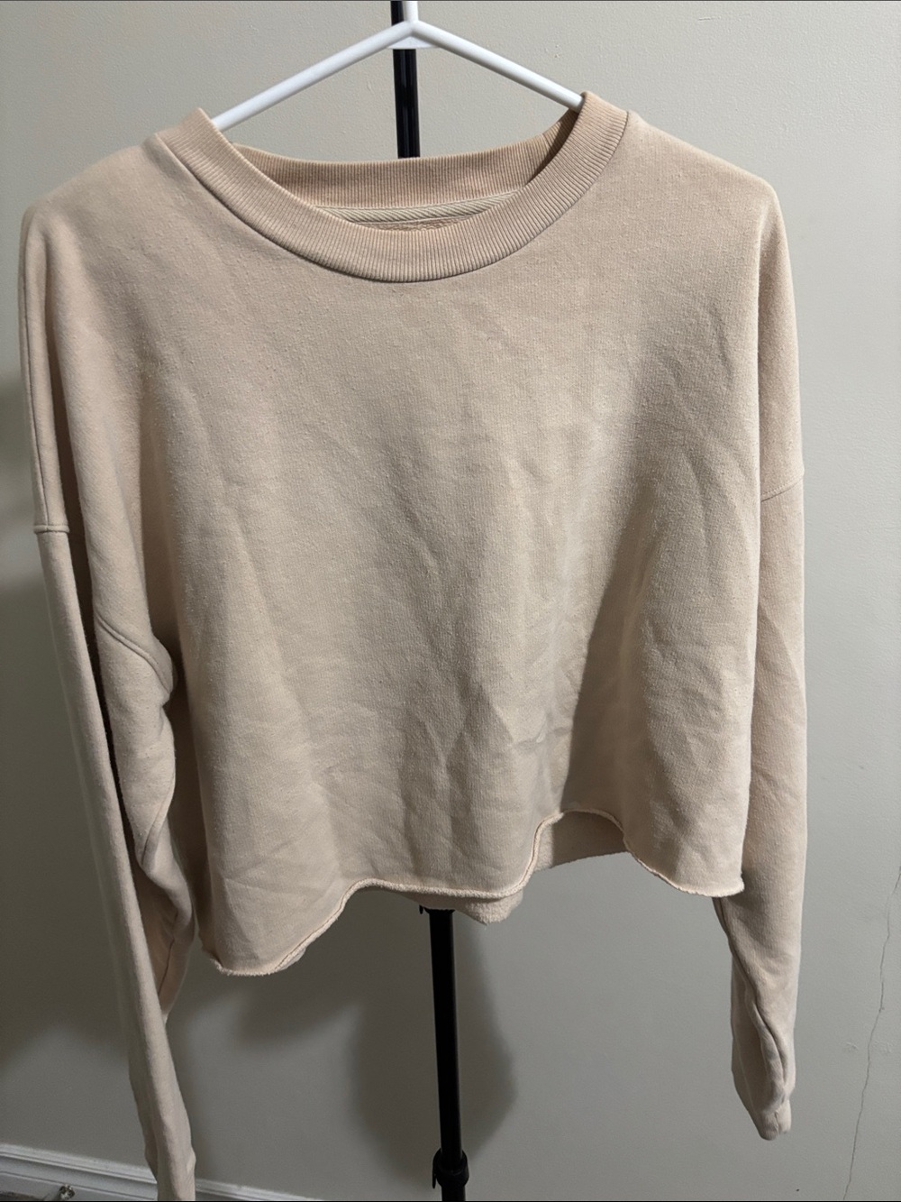 TNA Women’s Crewneck Cropped Sweatshirt - Cream